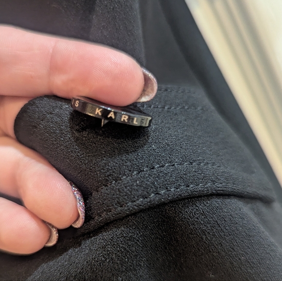 NWT Karl Lagerfeld Short-Sleeved Colorblock Sheath Dress - Picture 6 of 9